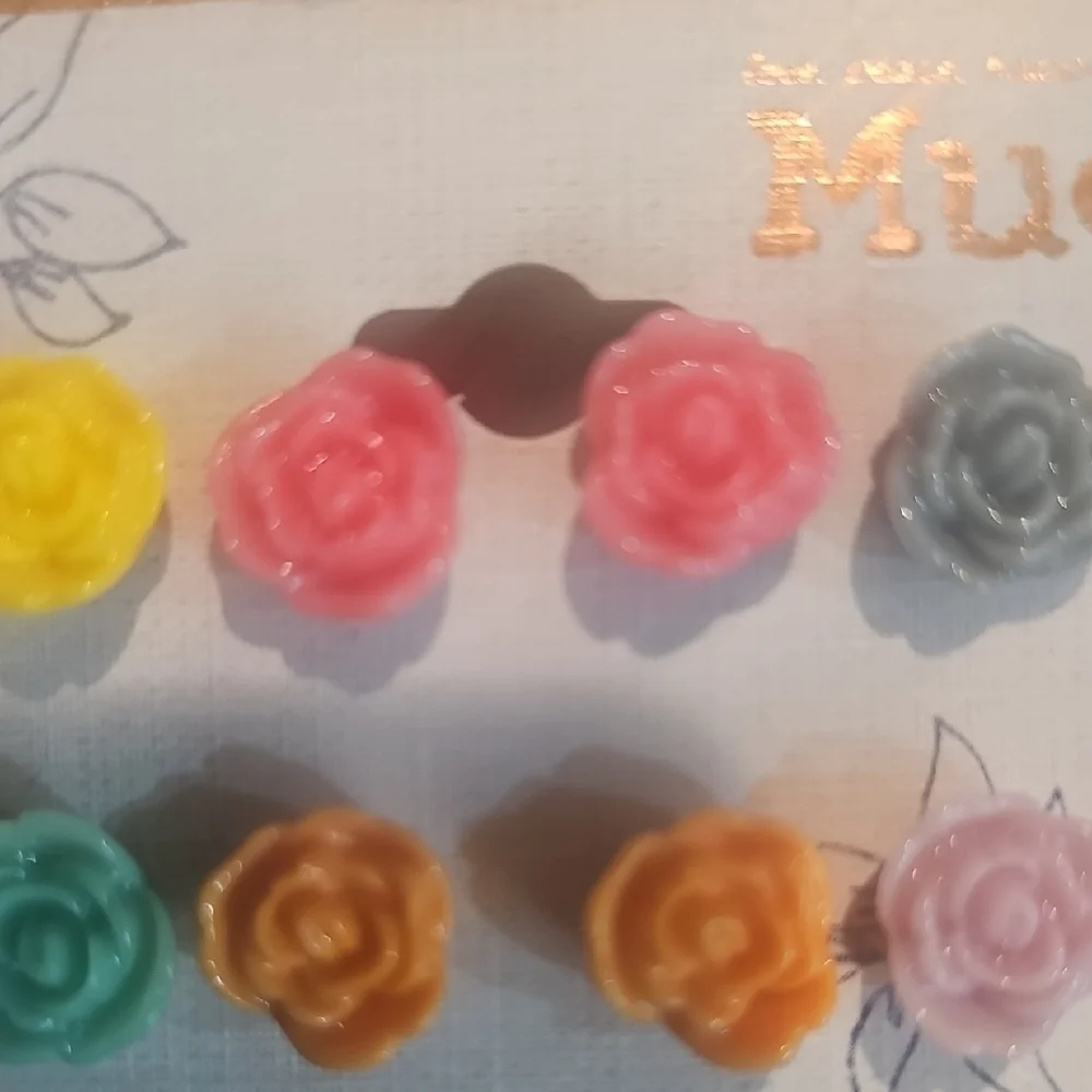 Mudd Multicolor Floral Earrings Set-6 Pairs